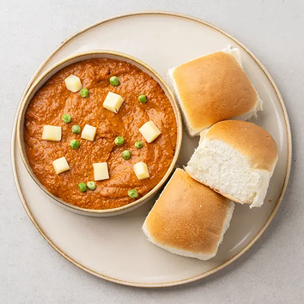 Chatpata Cheesy Pav Bhaji